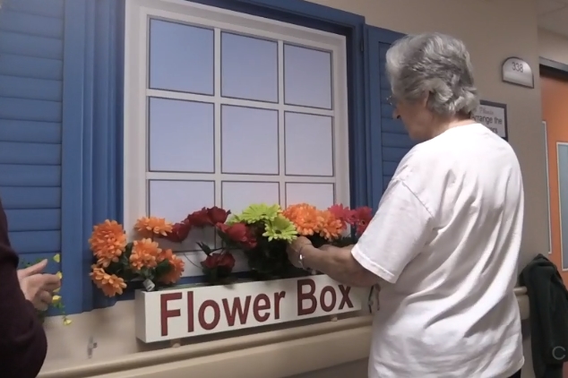 People with Dementia Livening Up a Dementia Home with Flowers