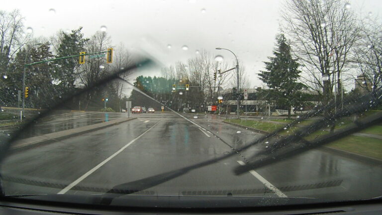 View of traffic from a DashCam